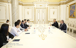 Le Premier ministre a souhaité du succès à l'équipe d'échecs  «Aigles arméniens» avant la   finale du tournoi international  