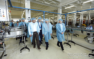 Le Premier ministre a pris connaissance des programmes d'investissement de l'usine  de production d'eau minérale  «Ararat Group»  
