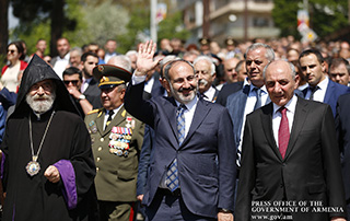 PM attends triple holiday celebrations in Artsakh