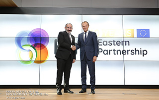 Премьер-министр в Брюсселе принял участие в посвященном 10-летию Восточного партнерства официальном ужине