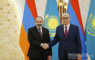 Armenian PM, Kazakh President discuss issues of bilateral relations