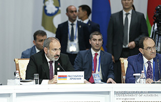 «Nous sommes intéressés par la participation la plus efficace de l'Arménie à l'Union Économique  Eurasiatique»;  Nikol Pashinyan a participé à la séance du  Conseil économique eurasiatique suprême  à Noursoultan