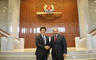 Премьер-министр Пашинян обсудил со спикером парламента Сингапура перспективы развития двусторонних связей