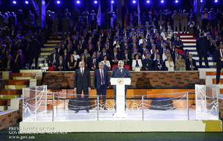 Мы собрались в Арцахе, чтобы насладиться силой нашего единства, понять, что мы непобедимы, когда едины: Никол Пашинян принял участие в открытии 7-х Всеармянских летних игр