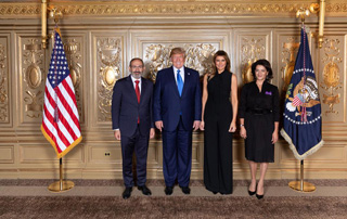 Nikol Pashinyan, Anna Hakobyan attend reception hosted by Donald Trump