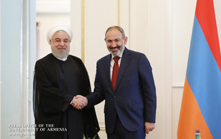 Nikol Pashinyan, Hassan Rouhani discuss broad range of issues on bilateral agenda