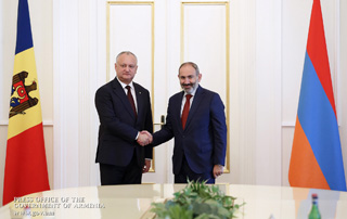 Nikol Pashinyan a  rencontré le Président de la République de Moldavie