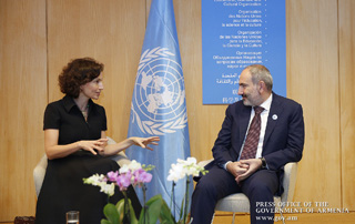 Le Premier ministre Pashinyan a eu une rencontre avec Audrey Azoulay,  Directrice générale de l’UNESCO