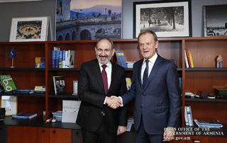 « Vous pouvez  également compter sur moi dans mon nouveau poste»; Donald Tusk au Premier ministre Pashinyan 