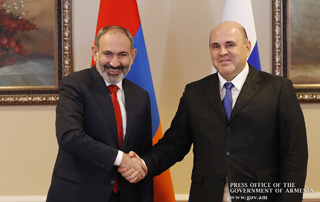 Le Premier ministre Pashinyan a eu un entretien  téléphonique avec Mikhail Michoustine