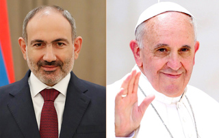 PM Nikol Pashinyan holds phone conversation with His Holiness Pope Francis
