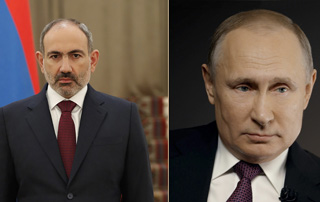 Nikol Pashinyan et Vladimir Poutine s'entretiennent au téléphone