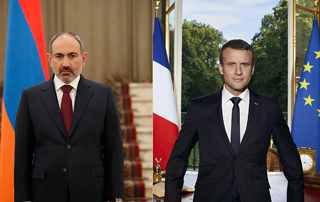 Le Premier ministre Pashinyan a eu un entretien téléphonique avec Emanuel Macron