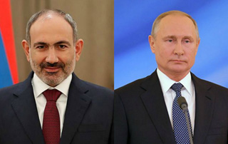 Prime Minister Pashinyan holds phone talk with Vladimir Putin