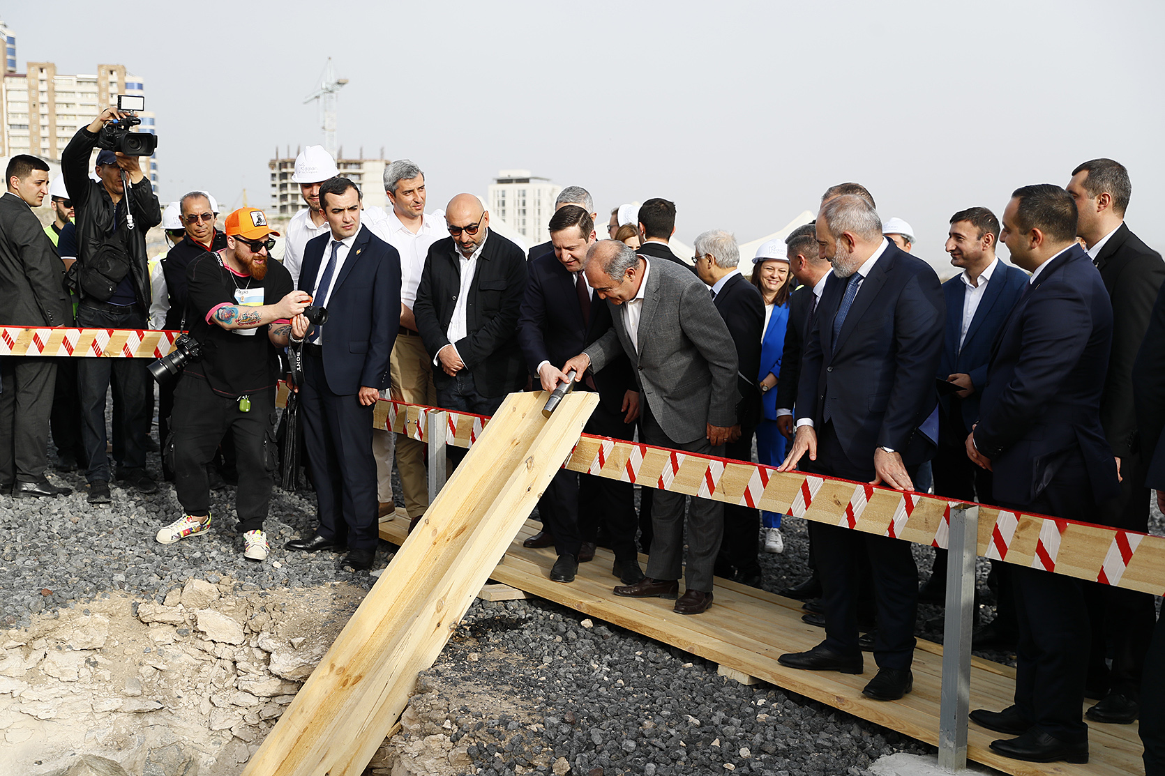 PM Pashinyan attends the foundation stone laying ceremony of the technological center to 
be constructed in Yerevan