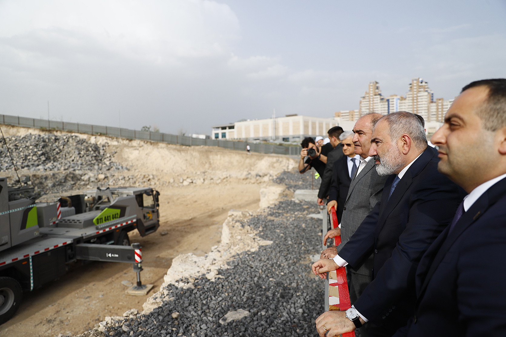PM Pashinyan attends the foundation stone laying ceremony of the technological center to 
be constructed in Yerevan