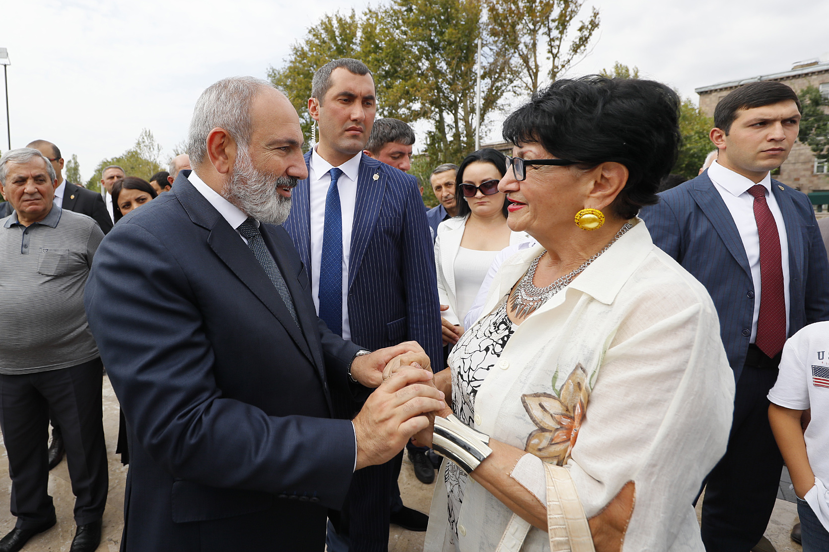 A bronze statue of Karen Demirchyan unveiled in front of the Sports and