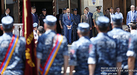 Վարչապետ Նիկոլ Փաշինյանը շնորհավորել է Հայաստանի Հանրապետության ոստիկանության զորքերի ծառայողներին 25-րդ տարեդարձի կապակցությամբ