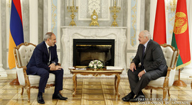 Премьер-министр Никол Пашинян в Минске встретился с президентом Беларуси Александром Лукашенко