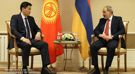 Премьер-министр Пашинян в Алматы провел встречу с премьер-министром Кыргызстана