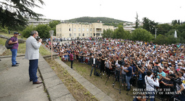 Выступление Никола Пашиняна на встрече с жителями в городе Берд Тавушской области